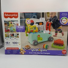 Fisher-Price Laugh Learn 3-in-1 On-the-Go Camper Walker Toy NEW