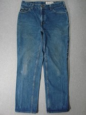 TF05428  CARHARTT  STRAIGHT LEG JEANS 34x34 msr 34"x34" ; FLAME RESISTANT