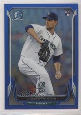 2014 Bowman Chrome Blue Refractor 204/250 James Paxton #25 8k4