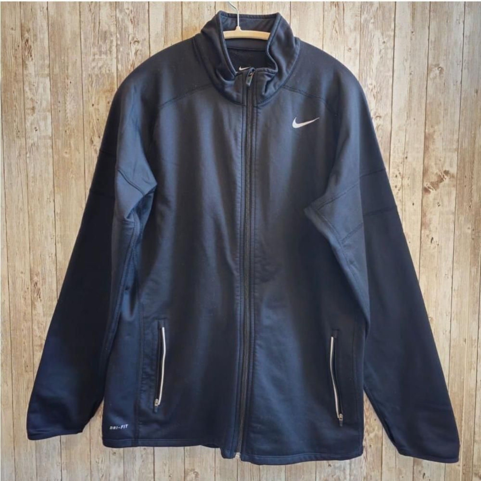 SACAI X NIKE Felpa Nike uomo taglia L nera manica lunga full zip sportiva con cappuccio giacca
