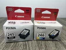 New! Canon PIXMA BLK-245 & CL-246 Color Ink Cartridge Sealed Box OEM Genuine
