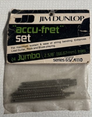 23 NEW OLD STOCK VINTAGE DUNLOP ACCU-FRET 2-5/8'' JUMBO FRET WIRE #6110 Only 23