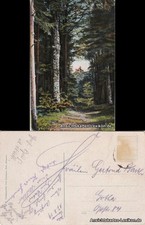 Postcard Eisenach view from the Hohensonne to...