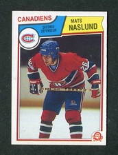 Mats Naslund Montreal Canadiens Rookie 1983-84 O-Pee-Chee Hockey Card #193 RC