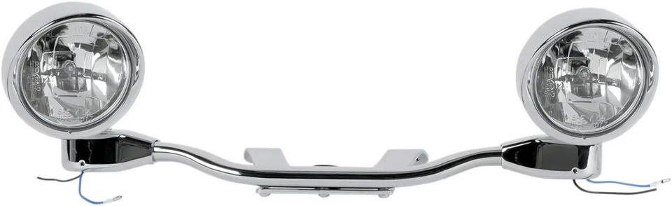 Kit de luces de conducción elípticas Show cromadas - 3 1/2 pulgadas Diámetro moto 71-142 Foto 2 de 4