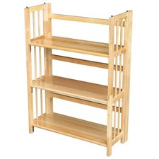 Ltd 3 Tier Folding Bookcase Natural
