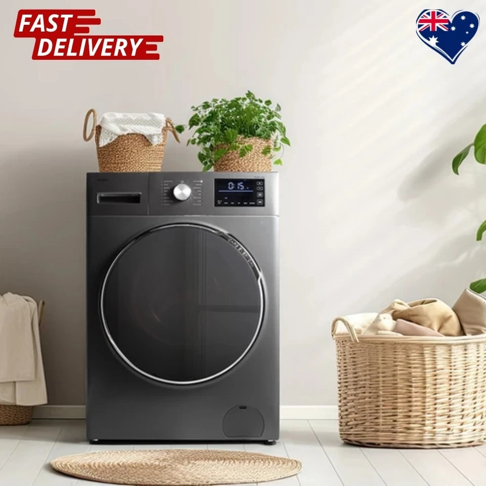 Kogan 9kg/6kg Washer Dryer Combo (Black) Space-Saving 2-in-1 Laundry Unit AU - image 4 of 4