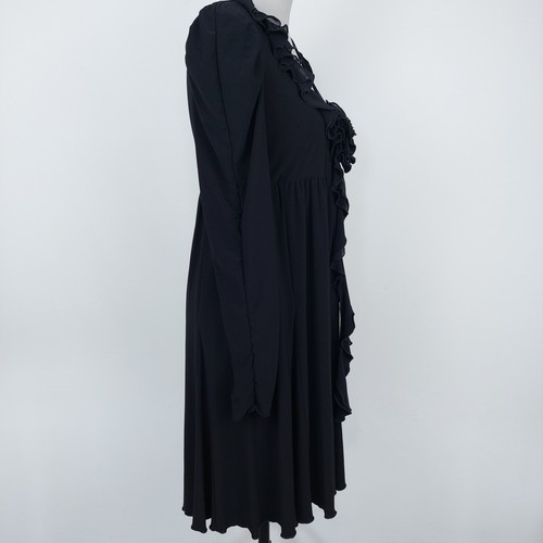 Joseph Ribkoff Dress Size 10 Formal Ruffle Stretchy Knee Length Cruise - Picture 7 of 17