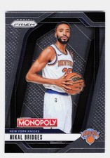 Mikal Bridges Base Panini Prizm Monopoly 42 NM