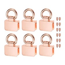 6-Pack Purse Suspension Clasp Metal Bag Clasp Buckles Rose Gold 