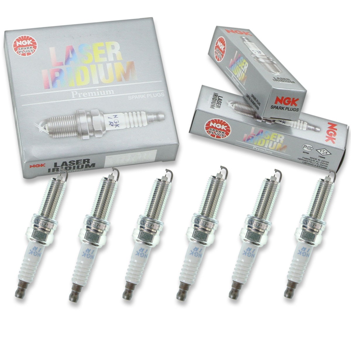 6 pc NGK 93135 DILKR7A11 Laser Iridium Spark Plugs for REC8WYPB4 9033 br