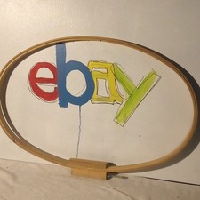 Oval Wood Embroidery Hoop Frame with Adjusting Screw Closure