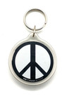 Vintage Peace Sign Keyring Keychain  — photo 2