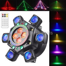 6 Arms Moving Head Light Disco Stage Lighting Beam DMX Party RGBW LED DJ Lights