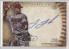 2015 Bowman Inception Rookie Auto Gold 50/50 Jake Lamb #RA-JL Auto 0b2
