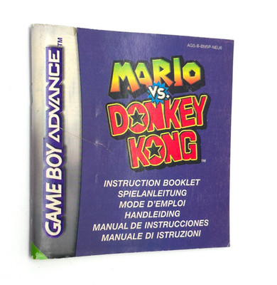 Mario Vs. Donkey Kong Nintendo Gameboy Advance Anleitung