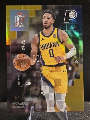 2025-26 Topps Signature Class TYRESE HALIBURTON After Image BLACK GOLD /10 Pacer