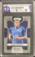 2018 PANINI PRIZM WORLD CUP #80 KYLIAN MBAPPE ROOKIE CARD RC HGA 8.5