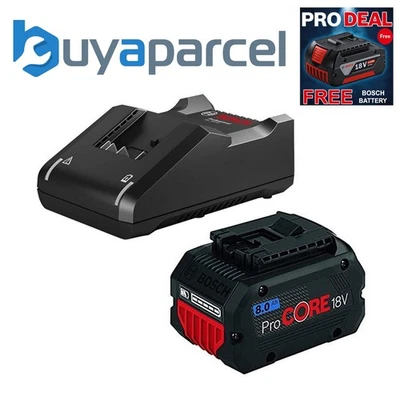 Bosch ProCore 18v Starter Set 1 x 8.0Ah PRO CORE Battery + GAL18V-40 Charger