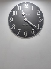 Thomas Kent London Arabic Wall Clock 20" in Grey