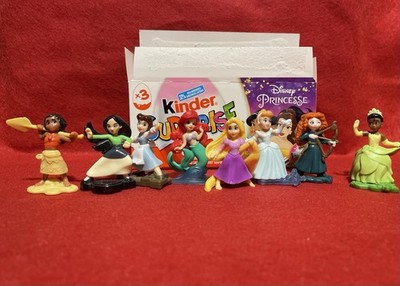 DISNEY PRINCESS COMPLETE SET OF 8 FIGURES KINDER JOY SURPRISE EGG TOYS 2022/2023