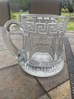 Heisey Glass Greek Key 6.5” Tall Jug Pitcher Antique (Heavy) — photo 1