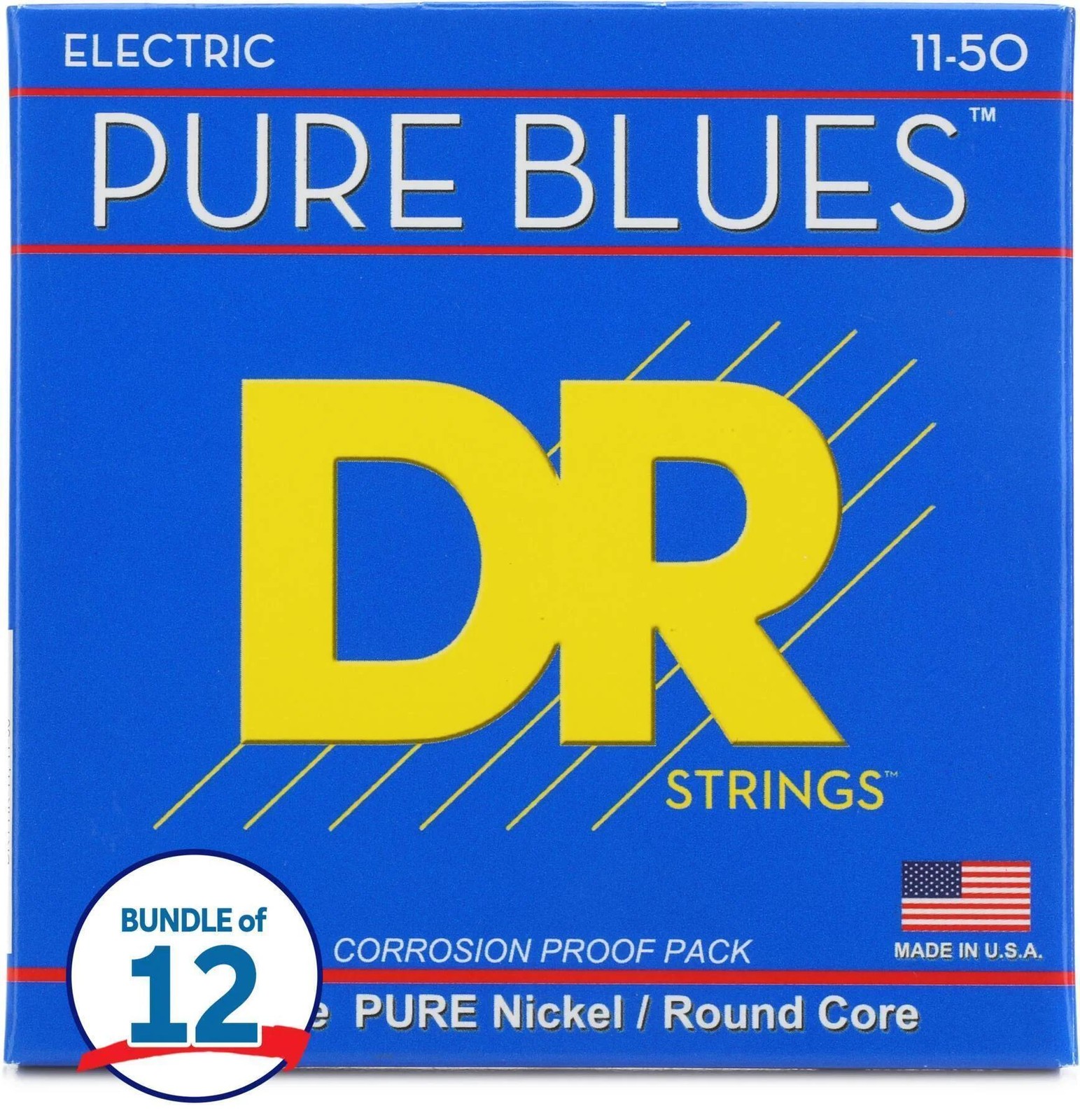 Струны для электрогитары DR Strings PHR-11 Pure Blues из чистого никеля - 011-050 17790₽