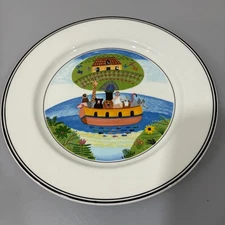 Villeroy & Boch Design Naif Porcelain Noah's Ark Salad Dessert Plate 8"