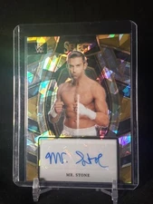 2024 Mr. Stone Panini Select WWE Signature Selections Ice Prizm Auto