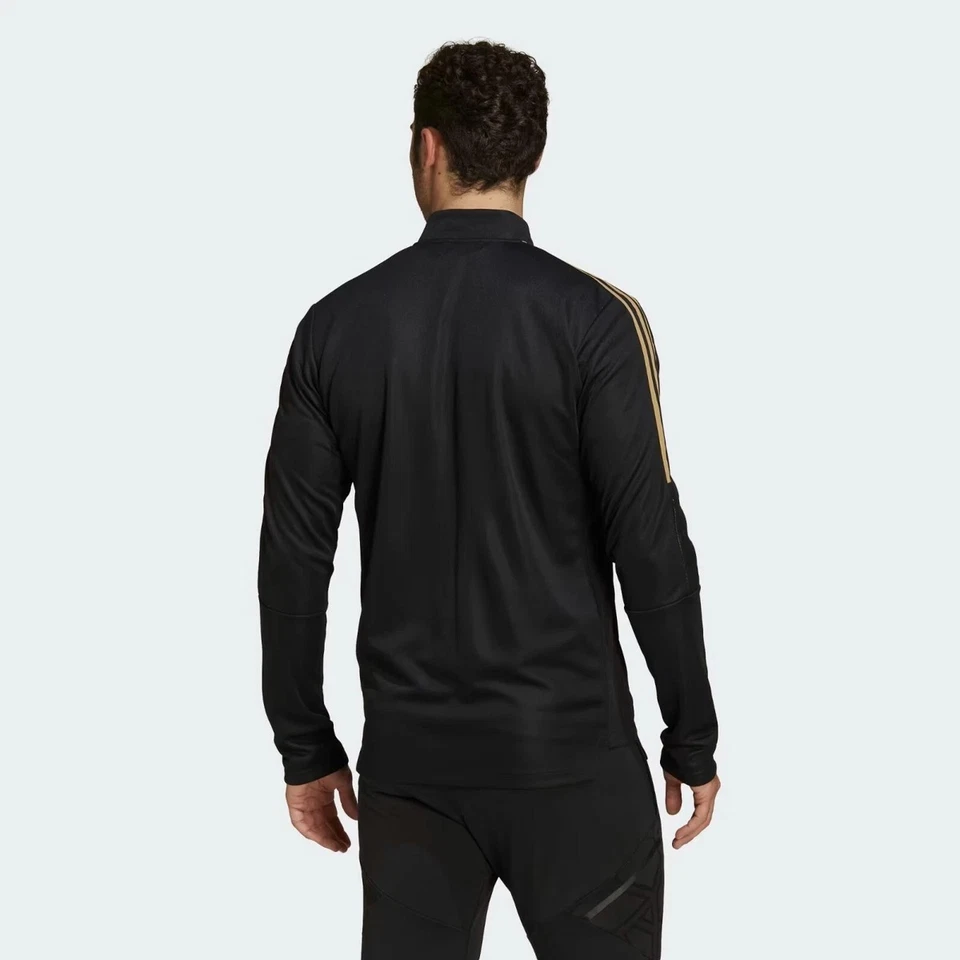 Chaqueta de Entrenamiento Adidas Para Hombre Tiro 21 Negra Reflectante Dorada Talla LT Foto 4 de 4