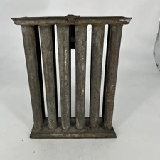 Antique Primitive 12 Tube Taper Tin Candle Mold 10.75" 