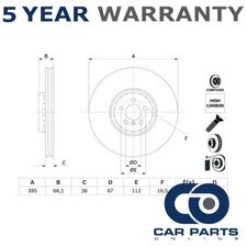 Disco freno anteriore sinistro CPO adatto a BMW X5 X7 8 serie X6 34116887397 34116860919