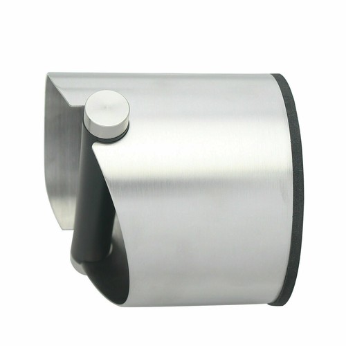 Espresso grounds Waste Container Tamper Bin Coffee Knock Box + Knock Bar Silver - Picture 8 of 10