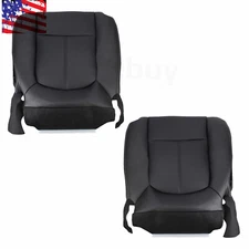 DRIVER PASSENGER PERFORATED SEAT COVER FITS FORD /F250 /F350 LARIAT 11-16 BLK