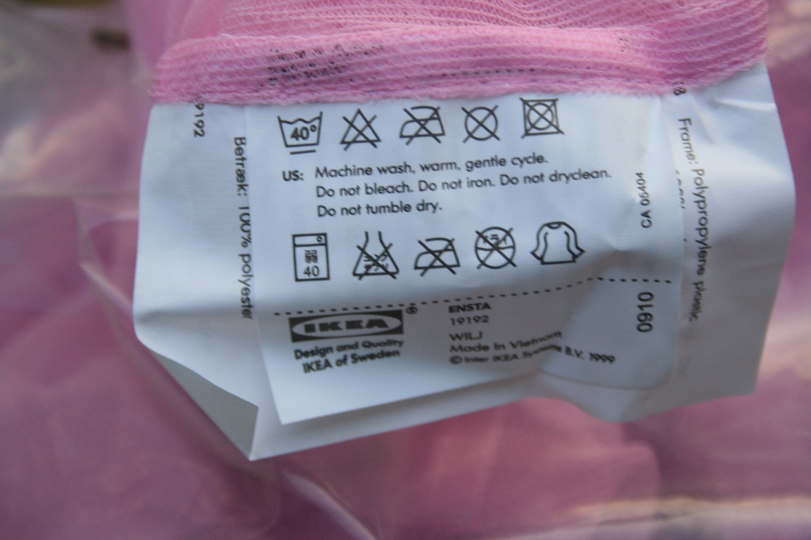 IKEA ENSTA Replacement Canopy Pink Princess Mosquito Net Bed Cover Dome No Hoop