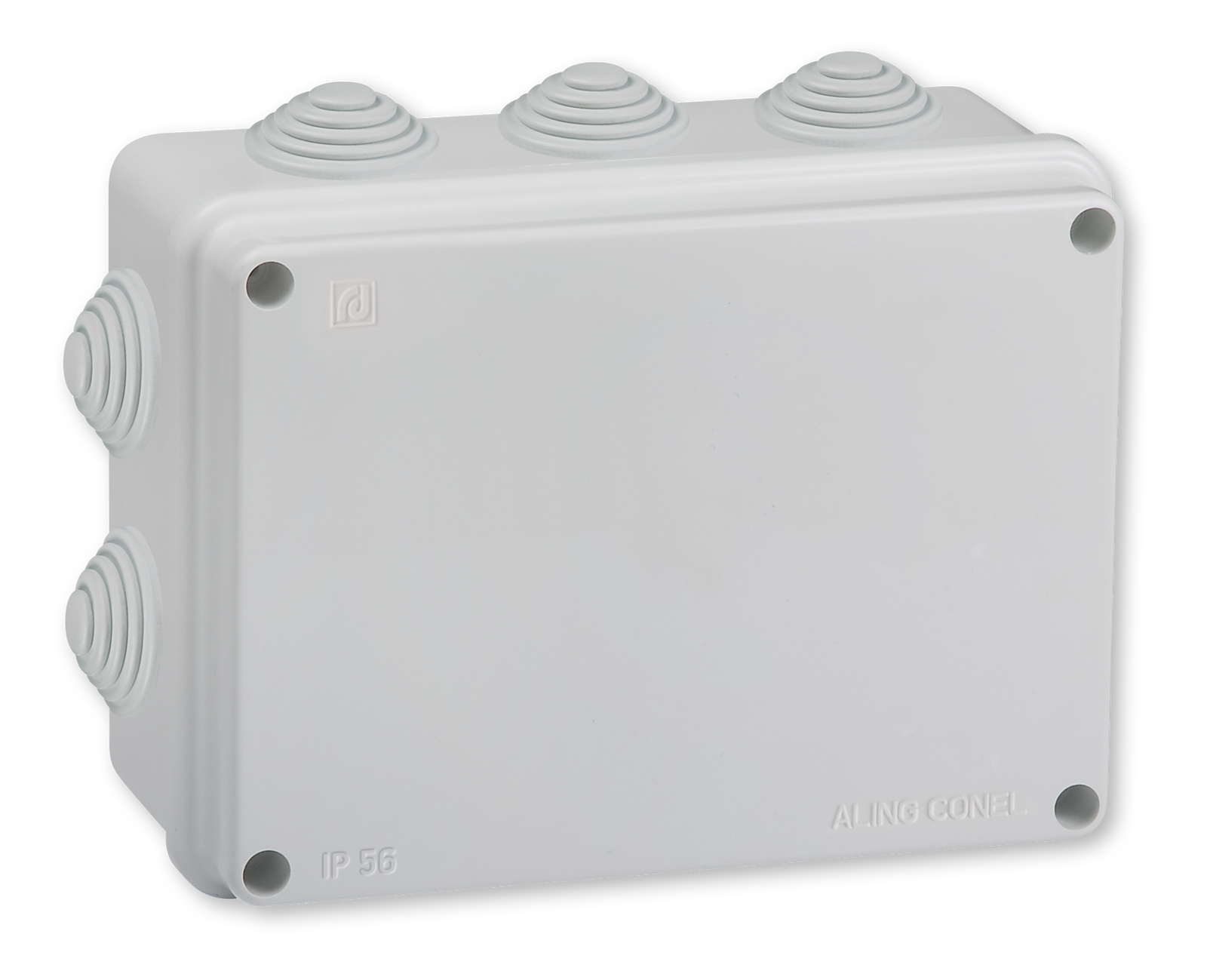 Aufputz Verteilerbox Mit Zehn Eingängen 150x110x70 IP56 500V~ Grau