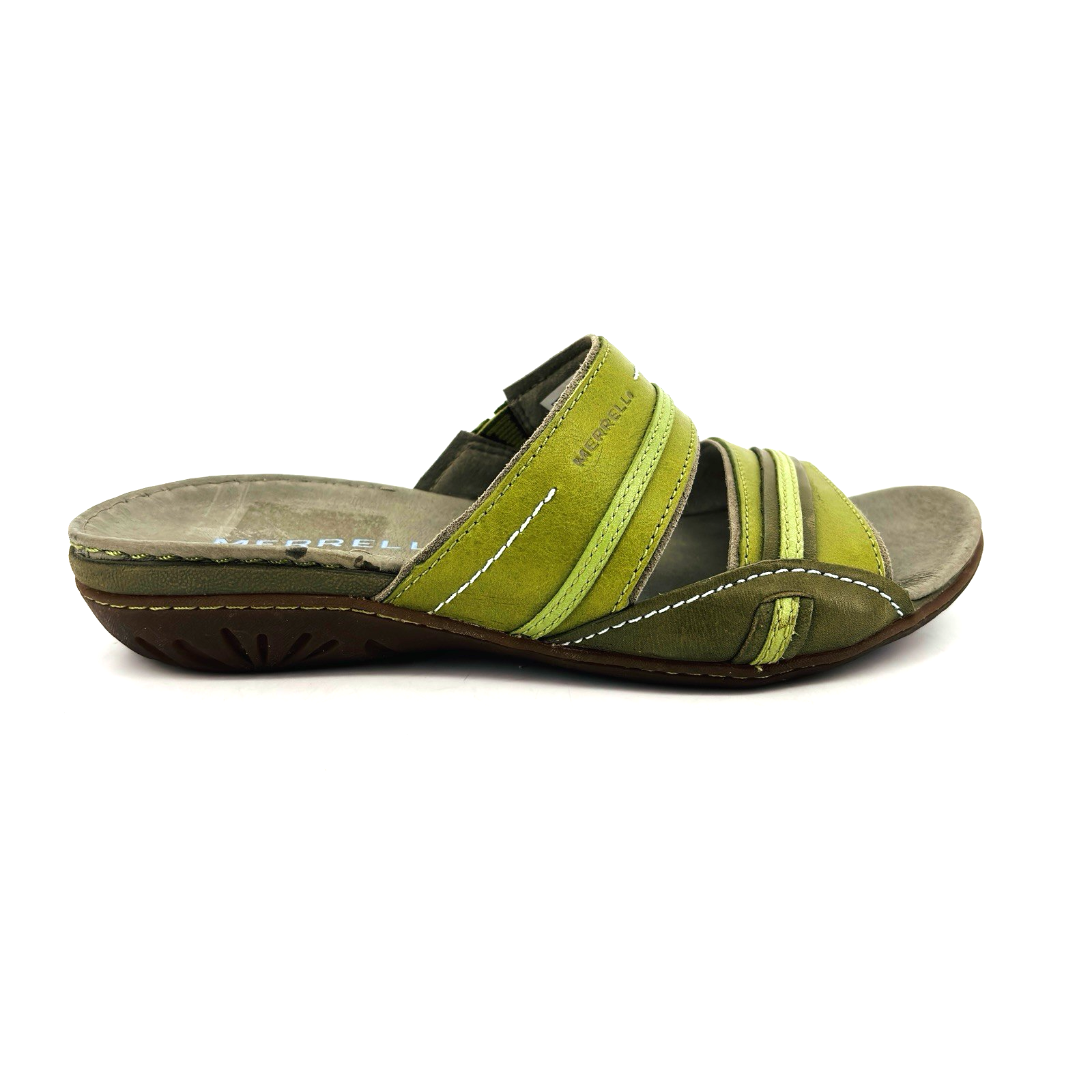 Scarpe sandali estivi donna 6 Merrell Piccolo Leap Frog in pelle verde J42044