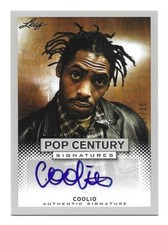 COOLIO  2013 LEAF Pop Century Autograph AUTO #'d 17/25 GANGSTA'S PARADISE Rapper