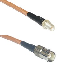 RG400 SMA FEMALE to BNC FEMALE RF Cable FAST-SHIP LOT