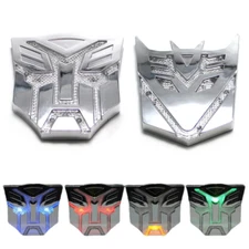 LED Transformers Autobots Decepticon Car Solar Light Warning Lamp Universal