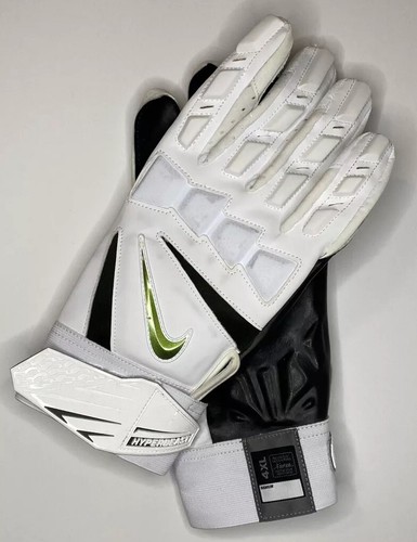 Nike Oregon Ducks Team-Issued 4XL White Hyperbeast 2.0 Lineman Football Gloves