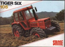 Scheda brochure trattore SAME "Tiger Six 105"