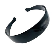4 Pcs Black Plastic Wide Alice Hair Band Headband 38mm Hair Accessories Craft