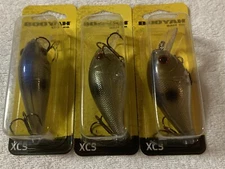 (LOT OF 3) BOOYAH XCS200 SQUARE BILL CRANKBAIT 5/8oz.  LUCENT SHAD NIP