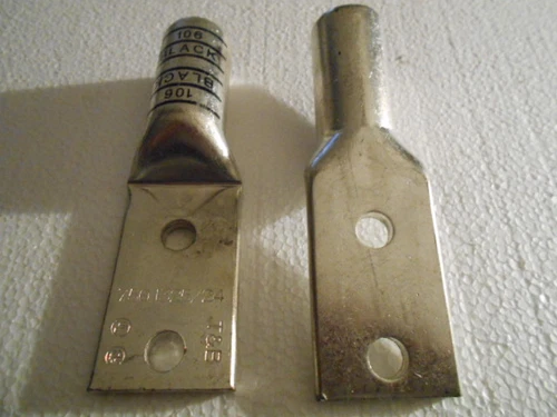 Thomas & Betts T&B 750 Compression Lugs 2 hole 1325/24 Lot of (2)