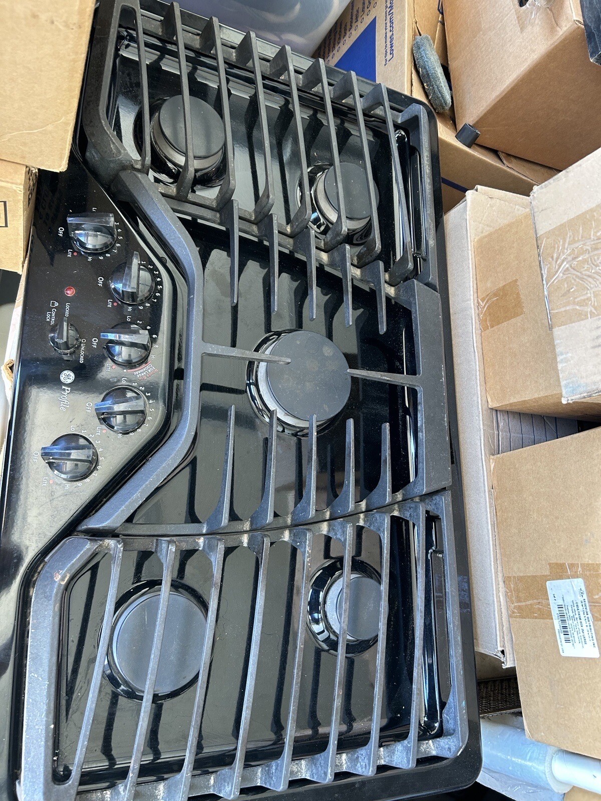 General Electric 36 In Cooktop 5 Burners BuiltIn Gas Stove Top eBay