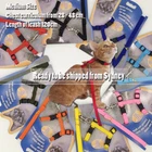 Medium Size Nylon Pet Cat Kitten Adjustable Harness Leash Collar Chest 28-48cm