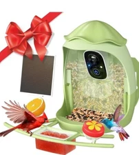 Osoeri Smart Bird Feeder with Camera, 2K HD AI Identify Solar Bird Feeder...