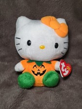 hello kitty ty beanies 6in pumpkin