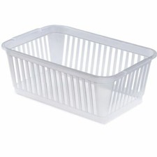 PLASTIC HANDY BASKET STORAGE CRATE TIDY ORGANIZER SCHOOL OFFICE KITCHEN PHARMACY